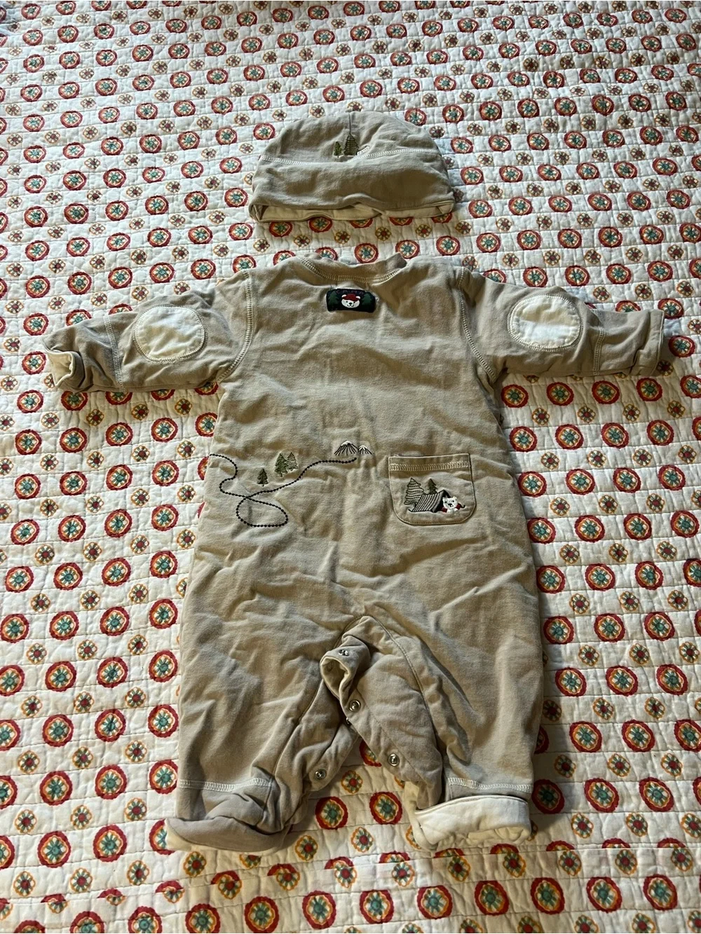 Bowen & Wright Set Double Layer Jumpsuit Bunting Camping Size 12 months